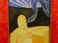 2001  acryl op schilderkarton  50x65 cm  naar Matisse